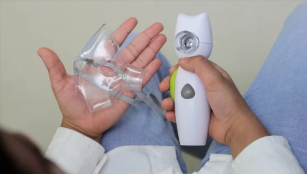 agua destilada en nebulizadores